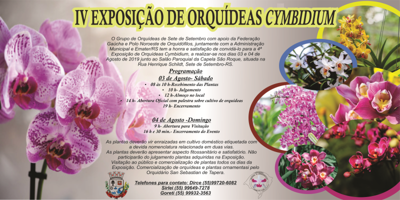 4ª EXPOSIÇÃO DE ORQUÍDEAS CYMBIDIUM